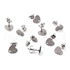 Non-Tarnish 304 Stainless Steel Stud Earring Findings STAS-I183-02A-P-1