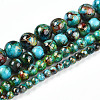 Baking Painted Glass Beads Strands DGLA-N003-6mm-B08-2