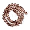 Handmade Gold Sand Lampwork Beads Strands LAMP-P051-L06-10mm-2
