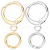 CREATCABIN 24 Pairs 2 Colors Brass Huggie Hoop Earring Findings DIY-CN0002-06-1