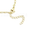 Brass Micro Pave Clear Cubic Zirconia Pendant Necklaces NJEW-B101-07G-04-3