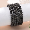 Natural Larvikite Bead Stretch Bracelets BJEW-K212-A-046-2