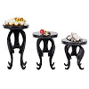 3 Sets 3 Sizes Vase Holder Shaped Acrylic Jewelry Display Stand Sets for Earrings ODIS-WH0043-33-1