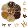 7 Style Transparent & Trans & Metallic Colours Glass Seed Beads SEED-YW0001-45B-1