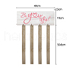 Wood Hanging Welcome Sign HJEW-WH0077-001-2