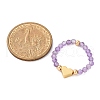 Natural Amethyst Rings RJEW-TA00199-01-4
