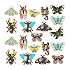   20Pcs 10 Styles Insect Series Alloy Enamel Pendants ENAM-PH0002-83-7