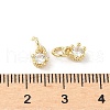 Brass Micro Pave Cubic Zirconia Charms KK-C104-07G-3