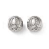 304 Stainless Steel Rhinestone European Beads STAS-A092-10Q-P-1