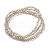 Electroplate Glass Beads Strands EGLA-H107-01A-PL03-4