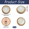 Gorgecraft 12Pcs ABS Plastic Shank Buttons BUTT-GF0003-47B-2