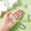 48Pcs 12 Style Tibetan Style Alloy Pendants DIY-TA0003-97-6