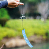 BENECREAT 2Pcs 2 Style Japanese Cast Iron Bell Wind Chimes HJEW-BC0001-47B-3