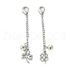 2Pcs 2 Styles Clover Alloy Pendant Decoration HJEW-JM02811-2