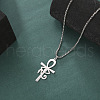 Egyptian 304 Stainless Steel Eye of Ra Ankh Cross Pendant Box Chain Necklaces FS-WG026EA-01-1