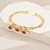 Cute and Sweet Brass Enamel Cuff Bangles EC0597-1-1