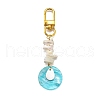 Flat Round AB Color Plated Capiz Shell Pendant Decorations HJEW-JM03071-2