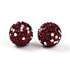 Polymer Clay Pave Rhinestone Beads RB-T018-01E-1