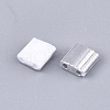 Electroplate Opaque Glass Seed Beads SEED-S023-18C-01D-2