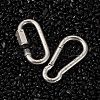 6Pcs 2 Style 304 Stainless Steel Rock Climbing Carabiners STAS-TA0001-33P-3