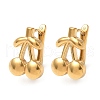 304 Stainless Steel Hoop Earrings EJEW-Z126-01G-2