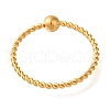Ion Plating(IP) 304 Stainless Steel Round Finger Rings RJEW-B066-02G-3