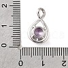 925 Sterling Silver Pave Cubic Zirconia Pendants STER-V001-03P-02-3