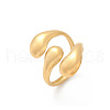Teardrop 304 Stainless Steel Open Cuff Rings RJEW-R018-01G-01-4