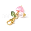 Imitation Pearl Acrylic Pendant Decorations HJEW-JM03455-5