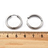 201 Stainless Steel Hoop Earrings EJEW-P304-15B-P-5