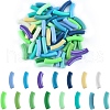 SUPERFINDINGS 120Pcs 15 Style Opaque Acrylic Beads MACR-FH0001-13-1