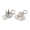304 Stainless Steel Charms Rhinestone Claw Settings STAS-U025-04A-P-2