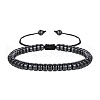Synthetic Hematite Braided Bead Braeclet NW3929-7-1