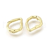 Brass Irregularity Spring Gate Rings KK-U072-43A-G-2