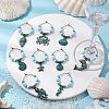 Sea Animal Alloy Wine Glass Charms AJEW-JO00259-1