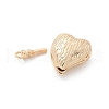 Brass Heart Box Clasps KK-U052-29G-3