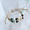 Ceramic Beads Braided Bead Bracelets FS-WG18053-10-1
