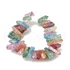 Electroplated Natural Quartz Crystal Beads Strands G-G791-15-02-2