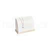 PU Imitation Leather Necklace Stands NDIS-WH0006-19A-8