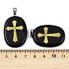 Natural Obsidian Pendants G-S392-01I-3