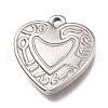 Non-Tarnish 304 Stainless Steel Pendants STAS-Z008-17-1