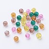 Baking Painted Crackle Glass Beads DGLA-X0006-8mm-08-2