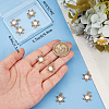 Beebeecraft 10Pcs Christmas Themed Brass Micro Pave Clear Cubic Zirconia Pendants ZIRC-BBC0002-87-3