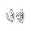 Brass Rhinestone Pendants KK-E793-01P-1