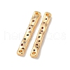 Brass Pave Colorful Cubic Zirconia Connector Charms KK-K378-13G-2