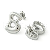 Rack Plating Brass Earrings EJEW-S222-01P-B-2