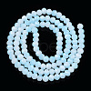 Two-Tone Imitation Jade Glass Beads Strands GLAA-T033-01A-05-2