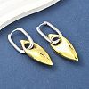 Horse Eye Brass Hoop Earrings for Women EJEW-U057-06D-03GP-2