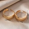 Iron Textured Hoop Earrings EF7295-3