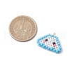 Glass Seed Beaded Cloud Pendants PALLOY-MZ00568-2